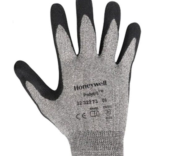 Honeywell Polytril Gloves Air Comfort Black knitted, Size-8