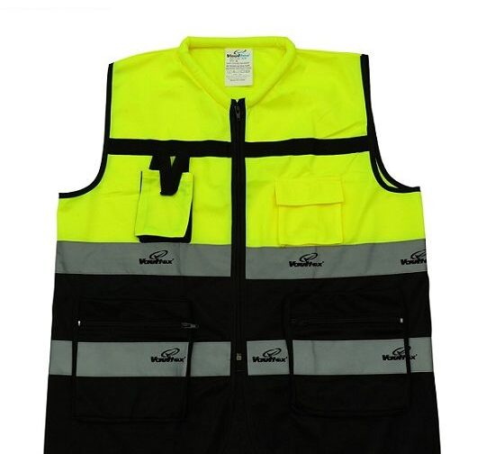 Vaultex DLM Half Sleeve Executive Fabric Vest With 4 Pockets