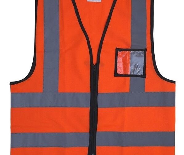 Vaultex ZKR Reflective Fabric Vest With Zipper & ID Pocket