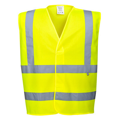 PW-FR71-HiVis Anti Static vest with flame resistant finish-Port West ...